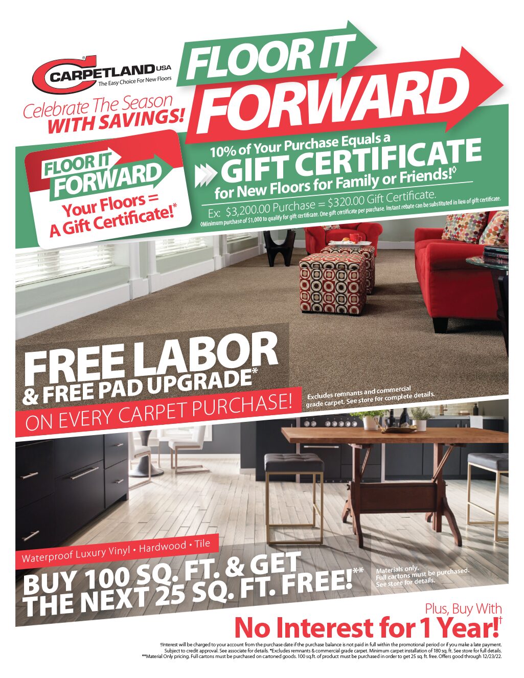 Carpetland USA Floor-It-Forward Savings Event