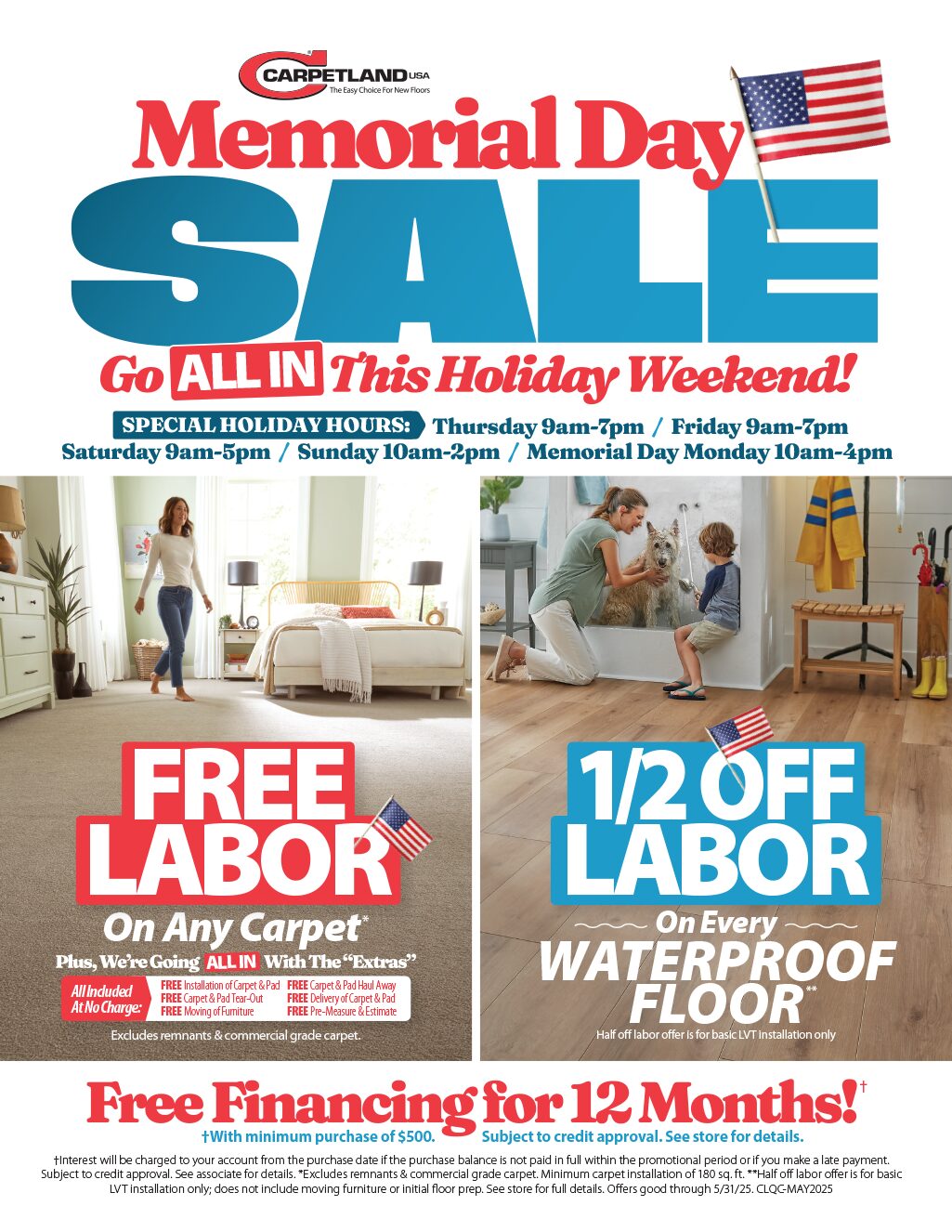 Memorial Day Sale Flyer