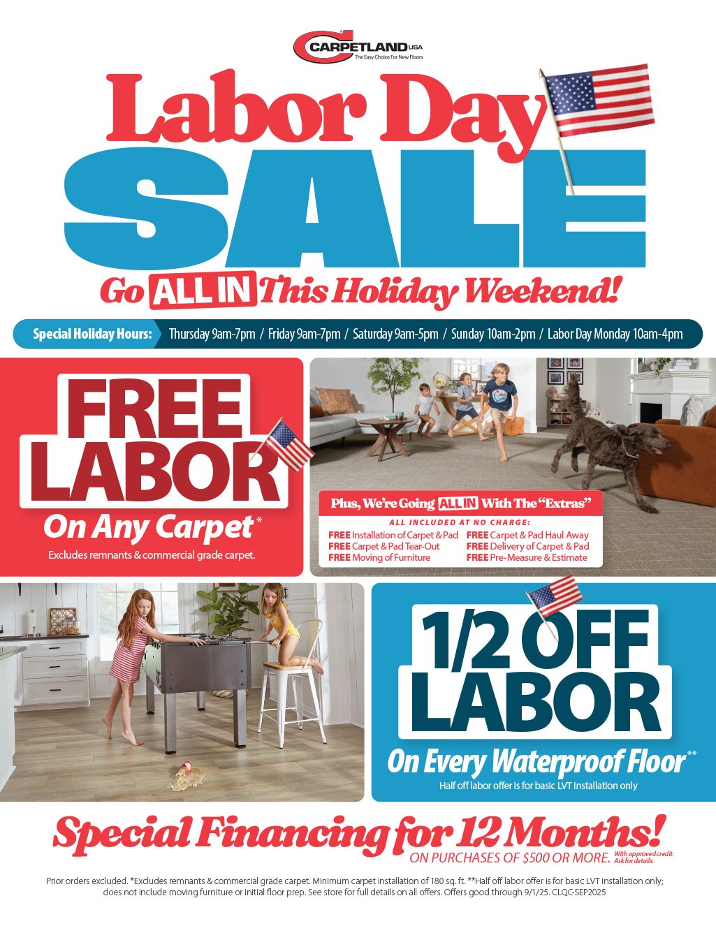 Labor Day Sale Flyer