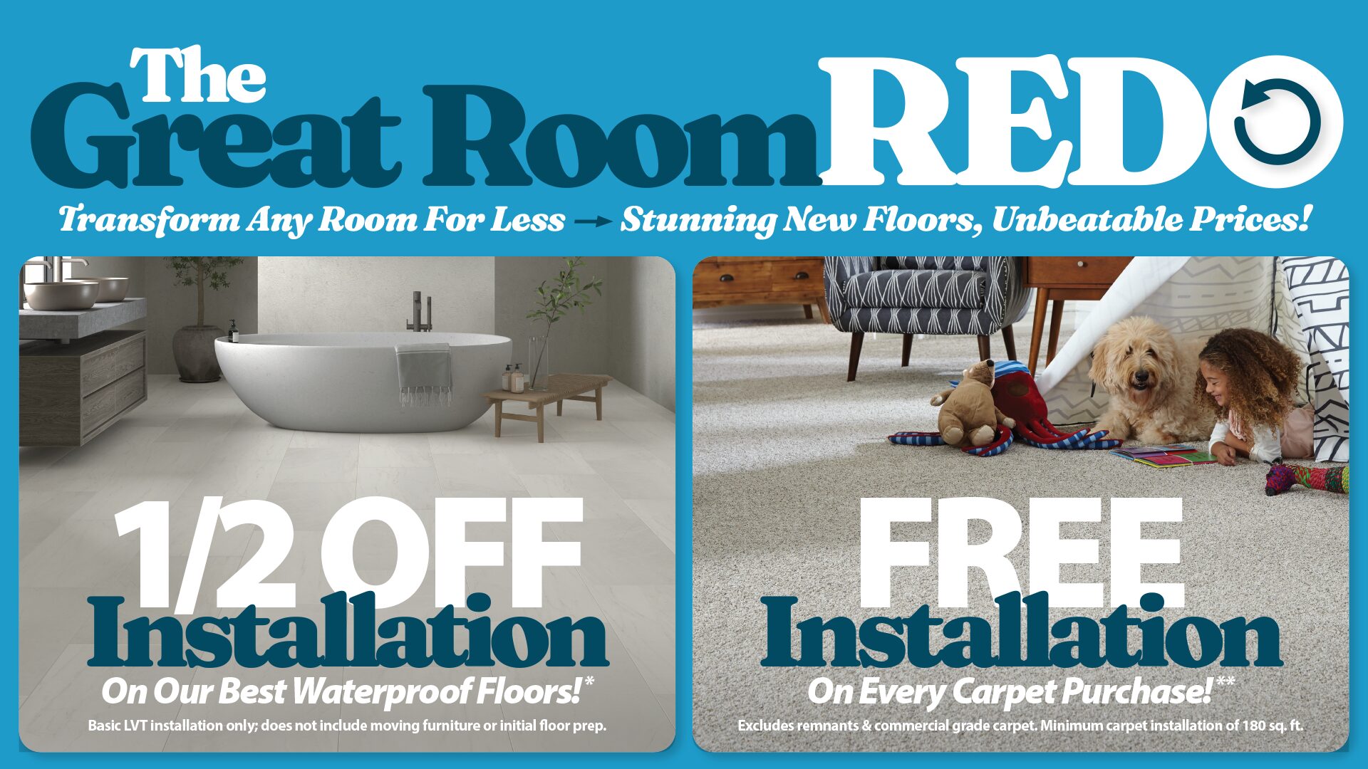 Great Room Redo Sale!